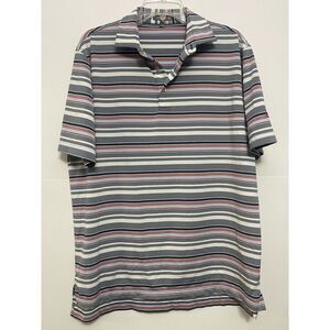 Peter Millar - Summer Comfort - Golf Polo -Striped -Men's Size Medium